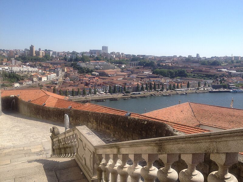 vistas desde la catedral de Porto