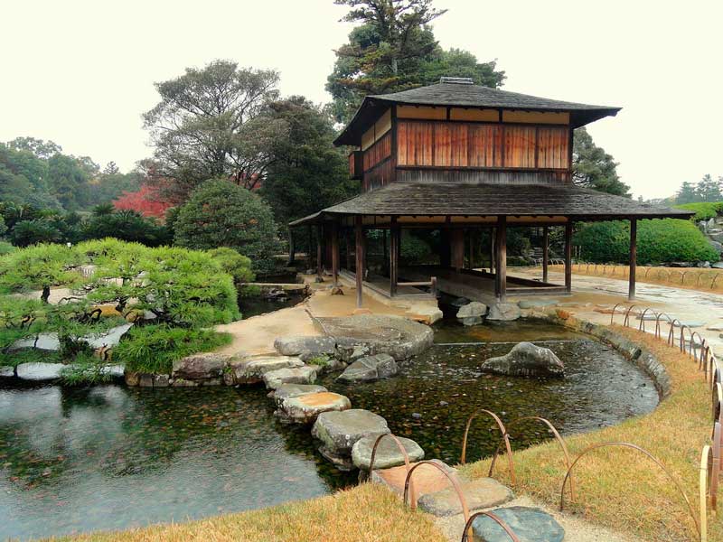jardín en okayama