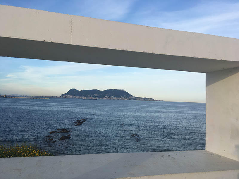 vista del peñón de Gibraltar