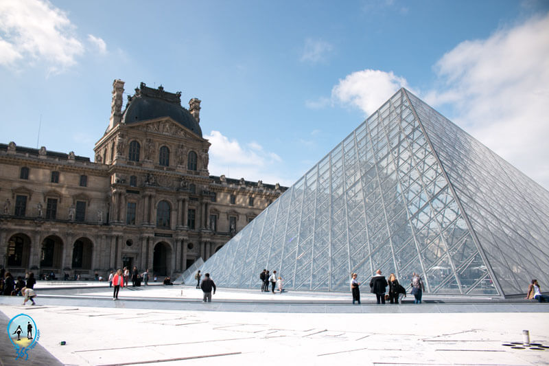 exterior del museo del Louvre
