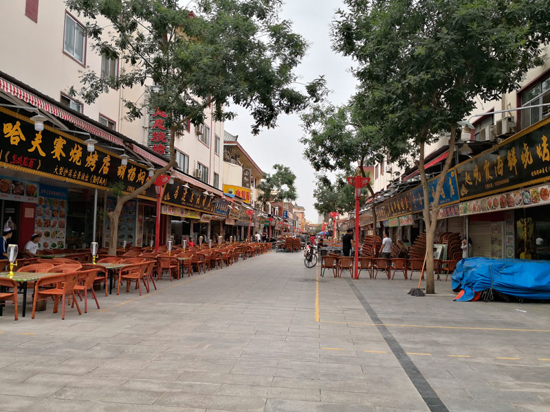 mercado nocturno en dunhuang