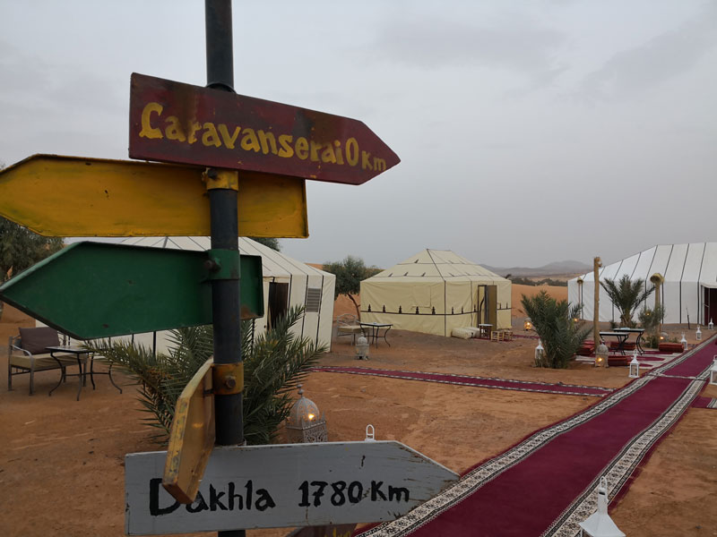 campamento desierto