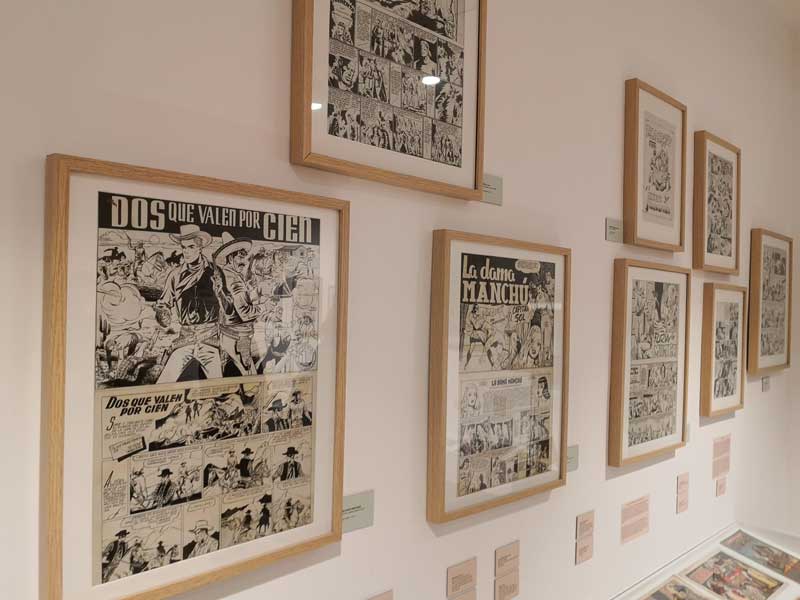 Algunos de los originales del museo del cómic, un imprescindible en todo el Vallés