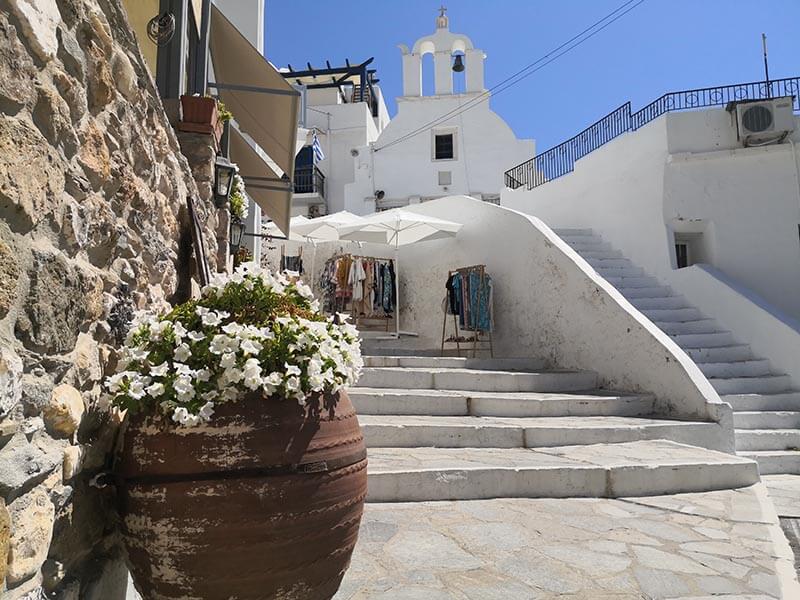callejuelas de Chora, la capital de Naxos