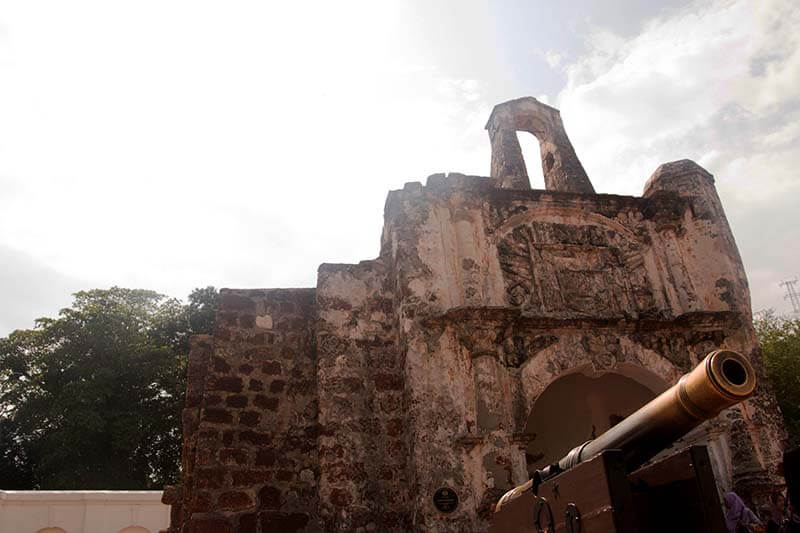 fuerte a famosa en Melaka ciudad de Malaysia