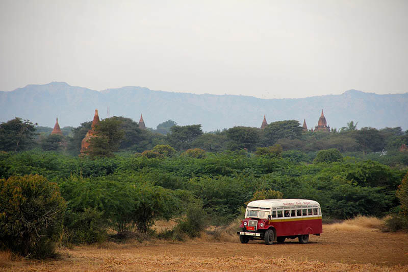 moverse por myanmar en autobus birmania