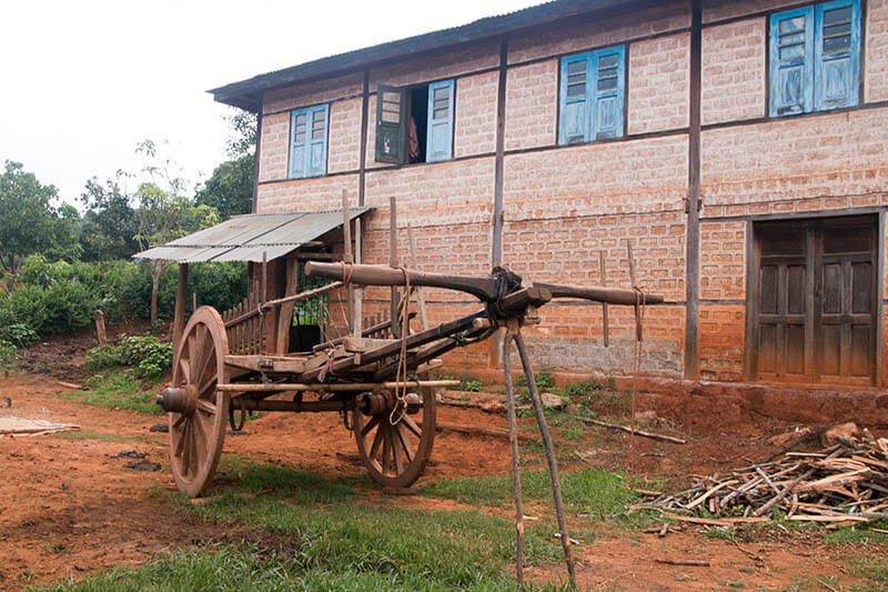 alojamiento durante una caminata por myanmar