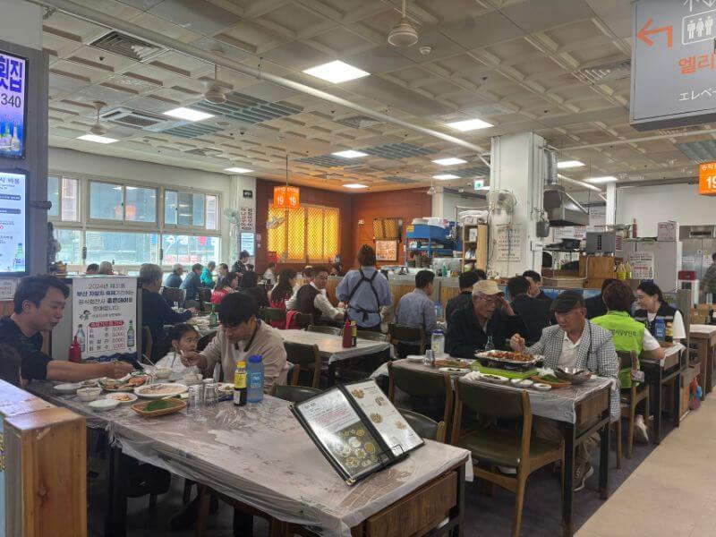 comer mercado tipico coreano