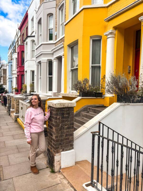 casas de colores en Notting Hill