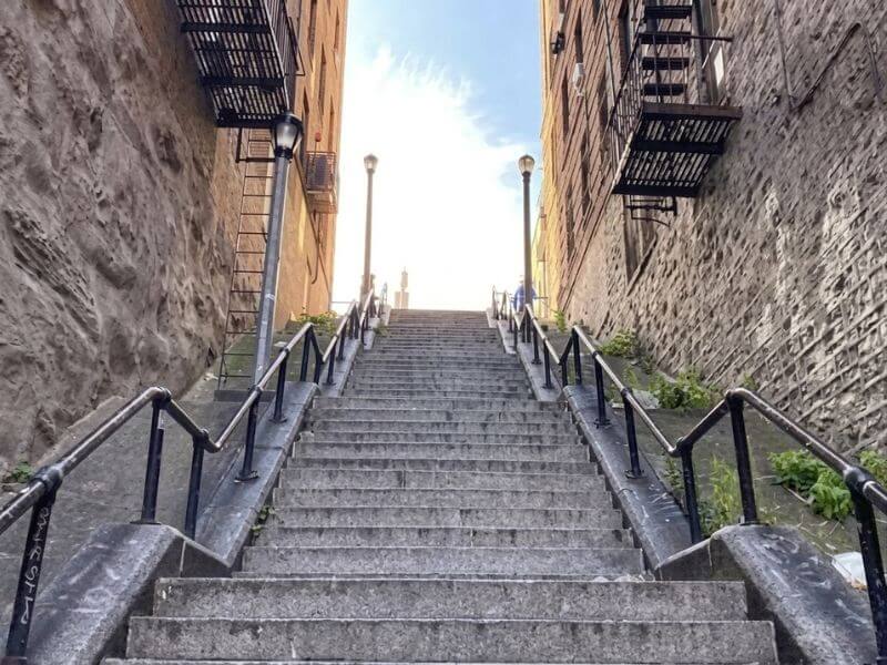Escaleras del Joker en el Bronx, Nueva York