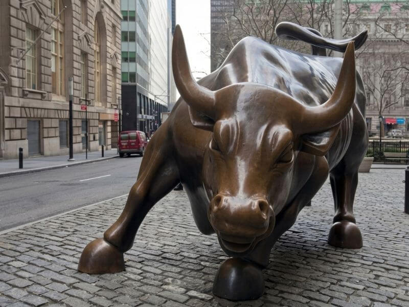 Toro de Wall Street en Lower Manhattan, Nueva York